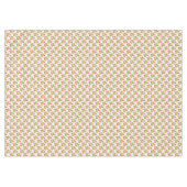 Red Candy Canes Gold Ribbons über weiße Weihnachte Tischdecke (Vorderseite (Horizontal))