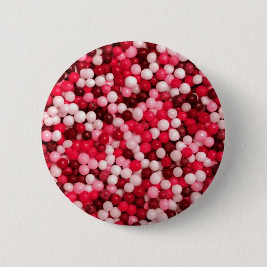 Red Candy Sprinkles Button (Vorderseite)