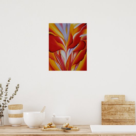 Red Canna Poster (Küche)