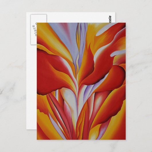 Red Canna Postkarte (Vorne/Hinten)