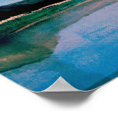 Red Canoe am Dillon Lake Poster (Ecke)