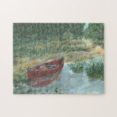 Red Canoe in Pump Slough Puzzle (Horizontal)
