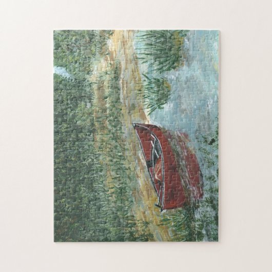 Red Canoe in Pump Slough Puzzle (Vertikal)
