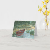 Red Canoe Karte (Gelbe Blume)