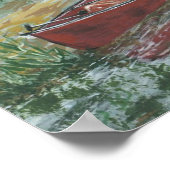Red Canoe Poster (Ecke)