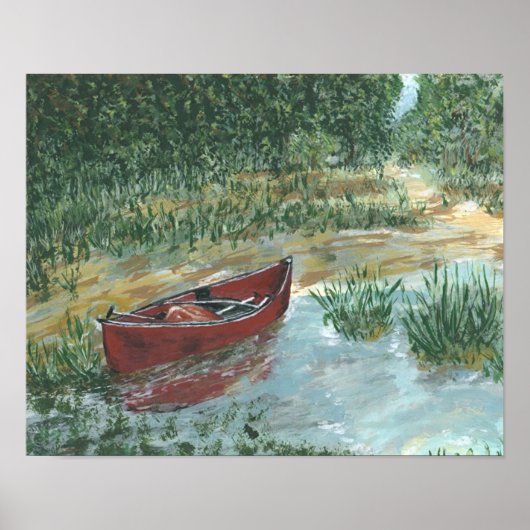 Red Canoe Poster (Vorne)