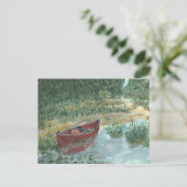 Red Canoe Postkarte (Stehend Vorderseite)