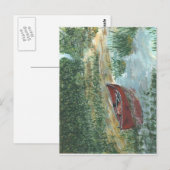 Red Canoe Postkarte (Vorne/Hinten)