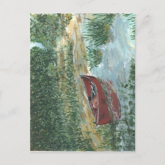 Red Canoe Postkarte (Vorderseite)
