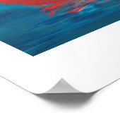 Red Canoe Print Poster (Ecke)