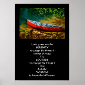 RED CANOE SERENITY PRAYER POSTER (Vorne)