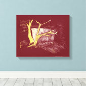 Red Canvas Print Leinwanddruck (Insitu (Holzboden))