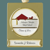 Red Cap Abschluss Banner Ornament