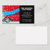 Red Car | Autowaschanlagen Visitenkarte (Vorne/Hinten)