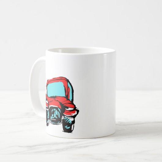 Red Car Kaffeetasse (Vorderseite Links)