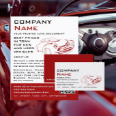 Red Car Logo, Werbung für den Vertrieb von Auto Flyer