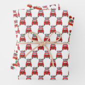 Red Car mit Weihnachtsgeschenkpapier Geschenkpapier Set (Beispiel)