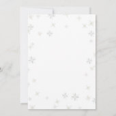 Red Car Pine Tree Winter Baby Shower Invitation Einladung (Rückseite)