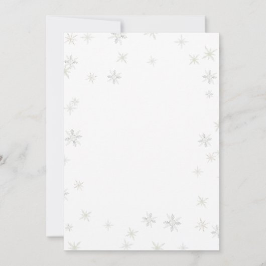 Red Car Pine Tree Winter Baby Shower Invitation Einladung (Rückseite)