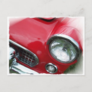 Red Car Postkarte