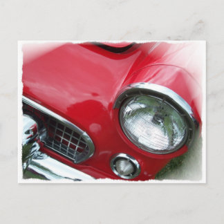 Red Car Postkarte