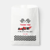 Red Car Race Baby Dusche Geschenktütchen (Vorderseite)