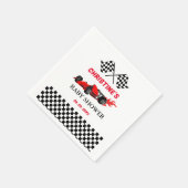 Red Car Race Baby Dusche Serviette (Ecke)