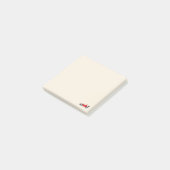 Red Car Racing Emoji Post-it Klebezettel (angewinkelt)