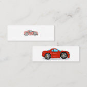 Red Car Tuning Mini Visitenkarte (Vorne/Hinten)
