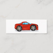 Red Car Tuning Mini Visitenkarte (Rückseite)