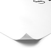 Red Car Weihnachtsbaum Babydusche Begrüßungszeiche Poster (Ecke)