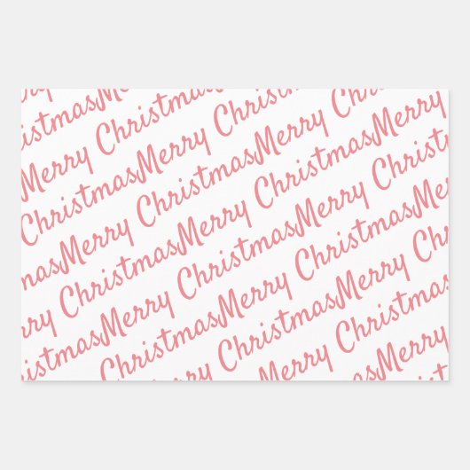 Red Car Weihnachtsbaum Candy Pattern Pink Urlaub Geschenkpapier Set (Vorderseite 2)