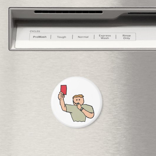 Red Card Football Schiedsrichter Magnet (In Situ (Geschirrspüler))