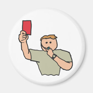 Red Card Football Schiedsrichter Magnet