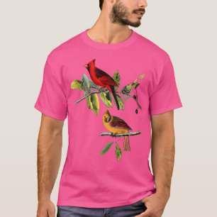Red Cardinal Bird Male Female Gift for Cardinal bi T-Shirt