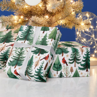 Red Cardinal Christmas Bird Holiday Geschenkpapier