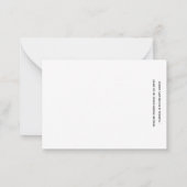 RED CARDINAL IN WHITE BIRCHES WITH BERRIES MITTEILUNGSKARTE (Rückseite)