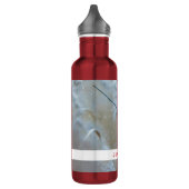 Red Cardinal in Winter Nature Foto von Christmas Edelstahlflasche (Links)