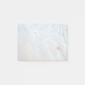 Red Cardinal in Winter Nature Foto von Christmas Post-it Klebezettel (Vorderseite)