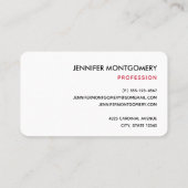 Red Cardinal in Winter Nature Foto von Christmas Visitenkarte (Rückseite)