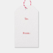 Red cardinal on winter branch watercolor to from geschenkanhänger (Rückseite)