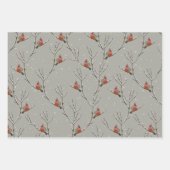 Red Cardinal Perched, wir haben Tree Branch Wrappi Geschenkpapier Set (Vorderseite)