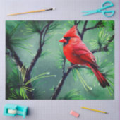 Red Cardinal Tissue Paper Seidenpapier (Basteln)