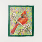 red cardinal wandteppich (Vorderseite)