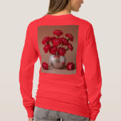 Red Carnation Bouquet Long Sleeve T-Shirt (Rückseite)
