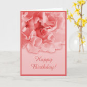Red Carnation Card Karte (Gelbe Blume)