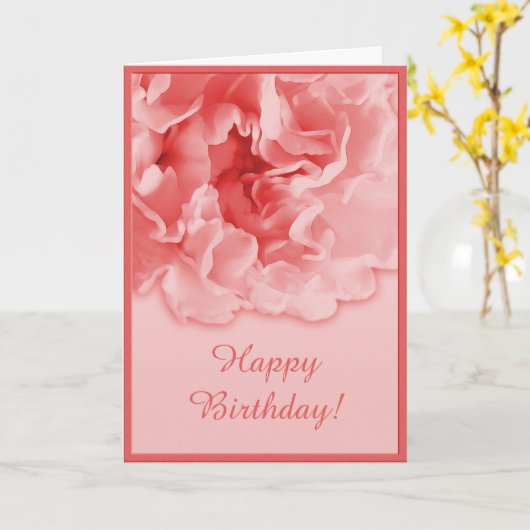 Red Carnation Card Karte (Gelbe Blume)