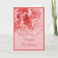 Red Carnation Card