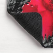 Red Carnation Floral Fantasy Mousepad (Ecke)