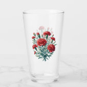 Red Carnation Glas (Rückseite)